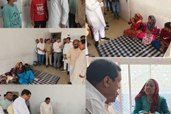 राहत केंद्रों की व्यवस्थाओं का निरीक्षण, पीड़ितों से की मुलाकात, हर संभव मदद का दिया भरोसा